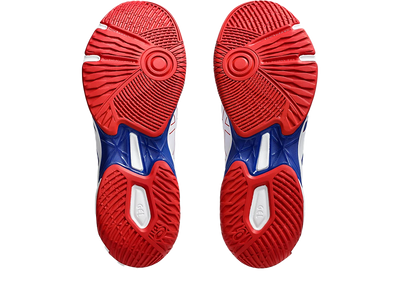 Asics Gel Pickleball Shoes - Rocket 11 White / Asics Blue (Unisex)