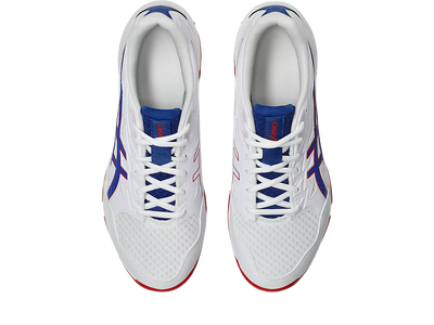 Asics Gel Pickleball Shoes - Rocket 11 White / Asics Blue (Unisex)