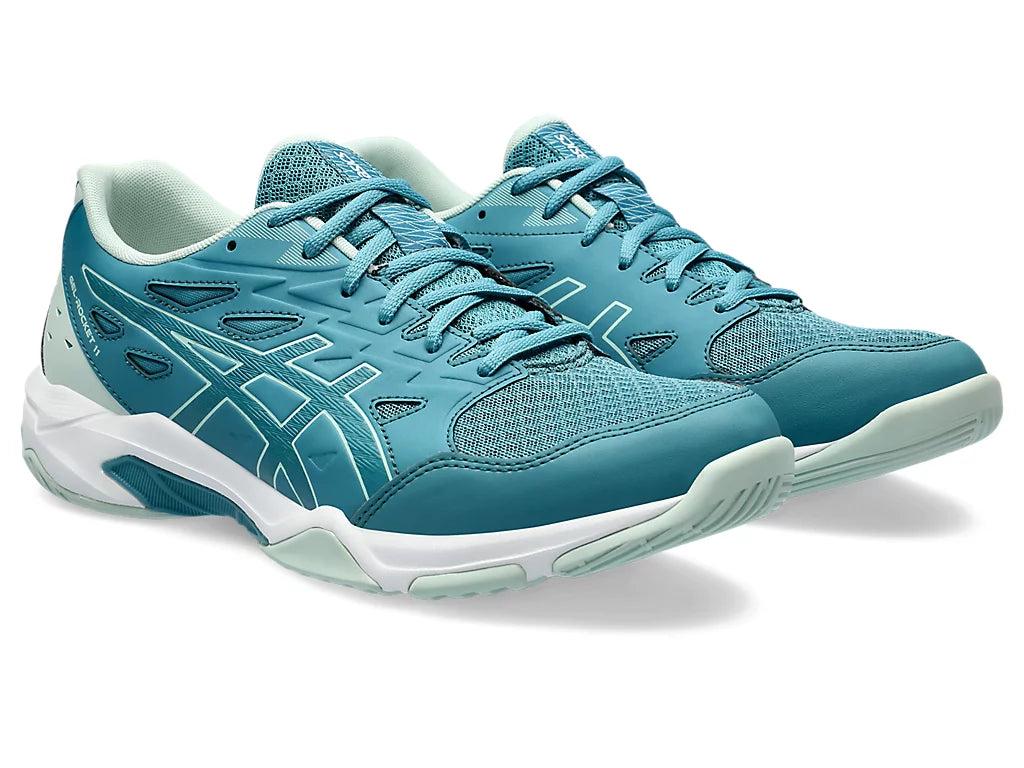 Giày Pickleball Asics Gel - Rocket 11 Blue Teal / Pale Mint (Cho Nam)