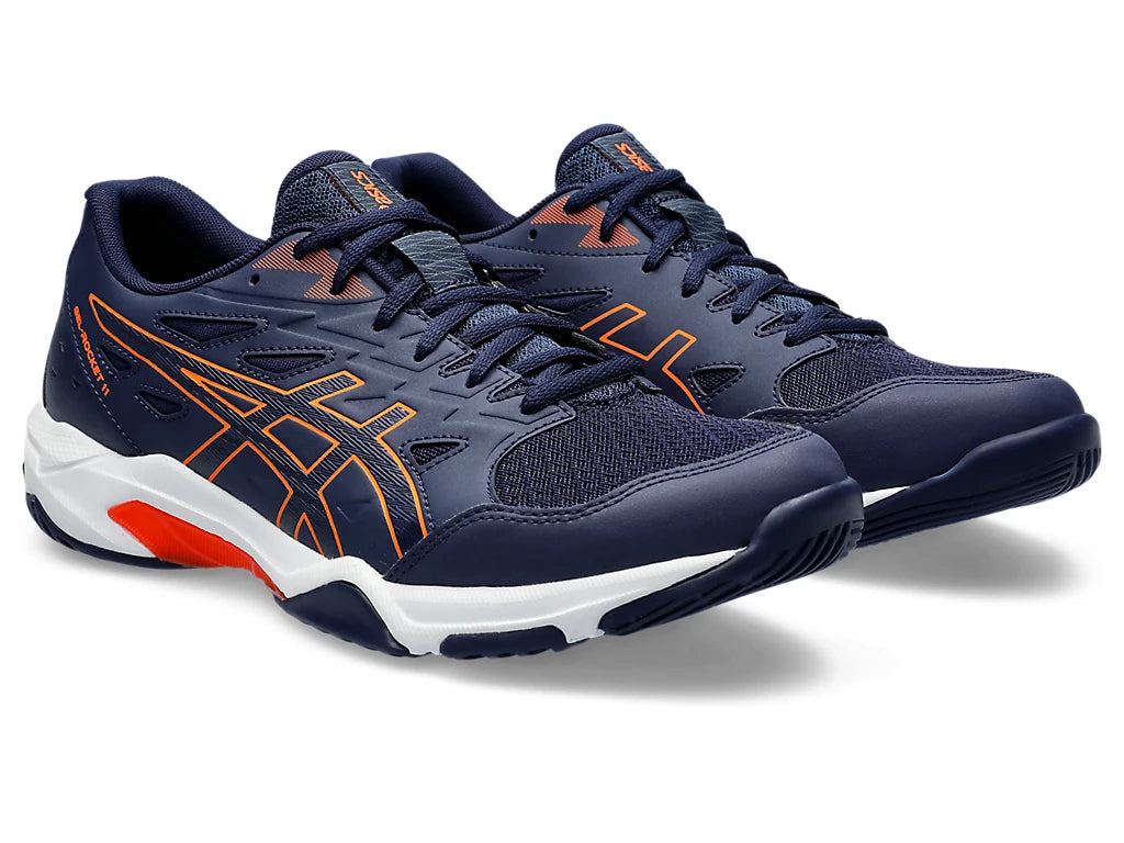 Giày Pickleball Asics Gel - Rocket 11 Peacoat / Shocking Orange (Cho Nam)