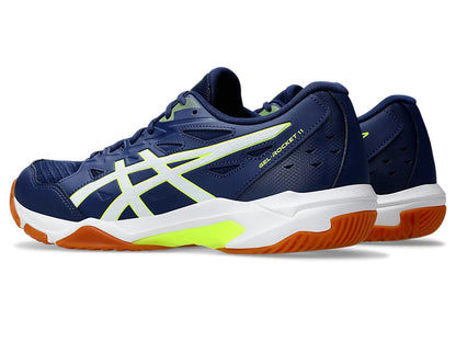 Giày Pickleball Asics Gel - Rocket 11  Blue Expense / Safety Yellow (Cho Nam)