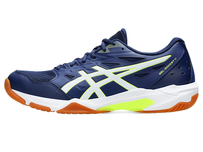 Pickleball Shoes Asics Gel-Rocket 11 Blue Expense / Safety Yellow (For Men)