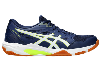 Giày Pickleball Asics Gel-Rocket 11  Blue Expense / Safety Yellow (Cho Nam)