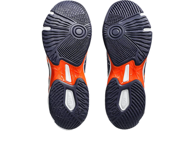 Asics Gel Pickleball Shoes - Rocket 11 Indigo Fog / Nova Orange (For Men)