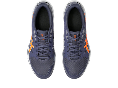 Asics Gel Pickleball Shoes - Rocket 11 Indigo Fog / Nova Orange (For Men)