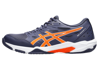 Asics Gel Pickleball Shoes - Rocket 11 Indigo Fog / Nova Orange (For Men)