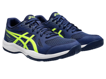 Giày Pickleball Asics Upcourt 6 Blue Expense / Safety Yellow (Cho Nam)