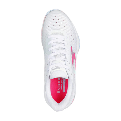 Sketcher GO Pickleball Viper Court Pro 2.0 Pickleball Shoes (Pink White)