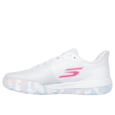 Sketcher GO Pickleball Viper Court Pro 2.0 Pickleball Shoes (Pink White)