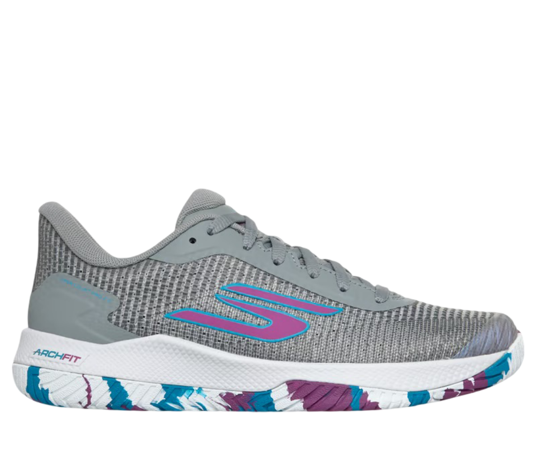 Giày Pickleball Sketcher GO Pickleball Viper Court Pro 2.0 (Xám)