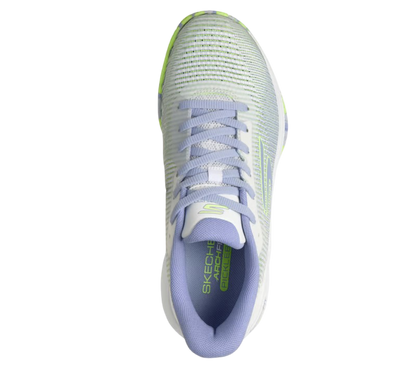 Giày Pickleball Sketcher GO Pickleball Viper Court Pro 2.0 (Trắng Xanh)