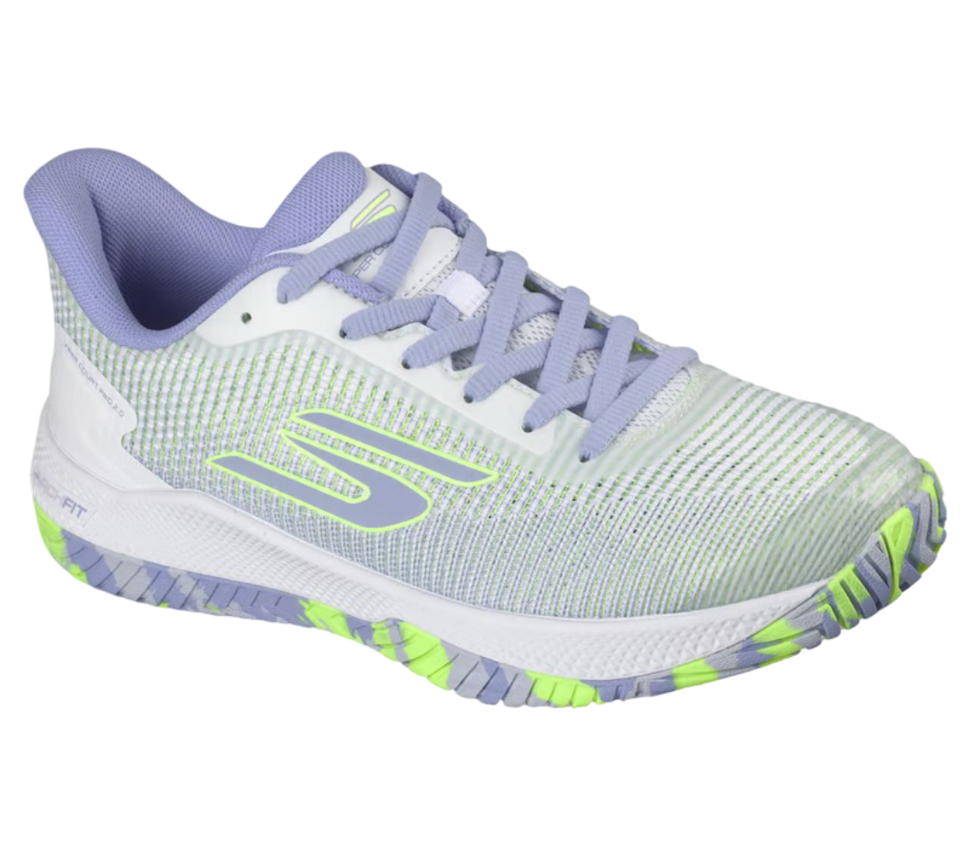 Giày Pickleball Sketcher GO Pickleball Viper Court Pro 2.0 (Trắng Xanh)