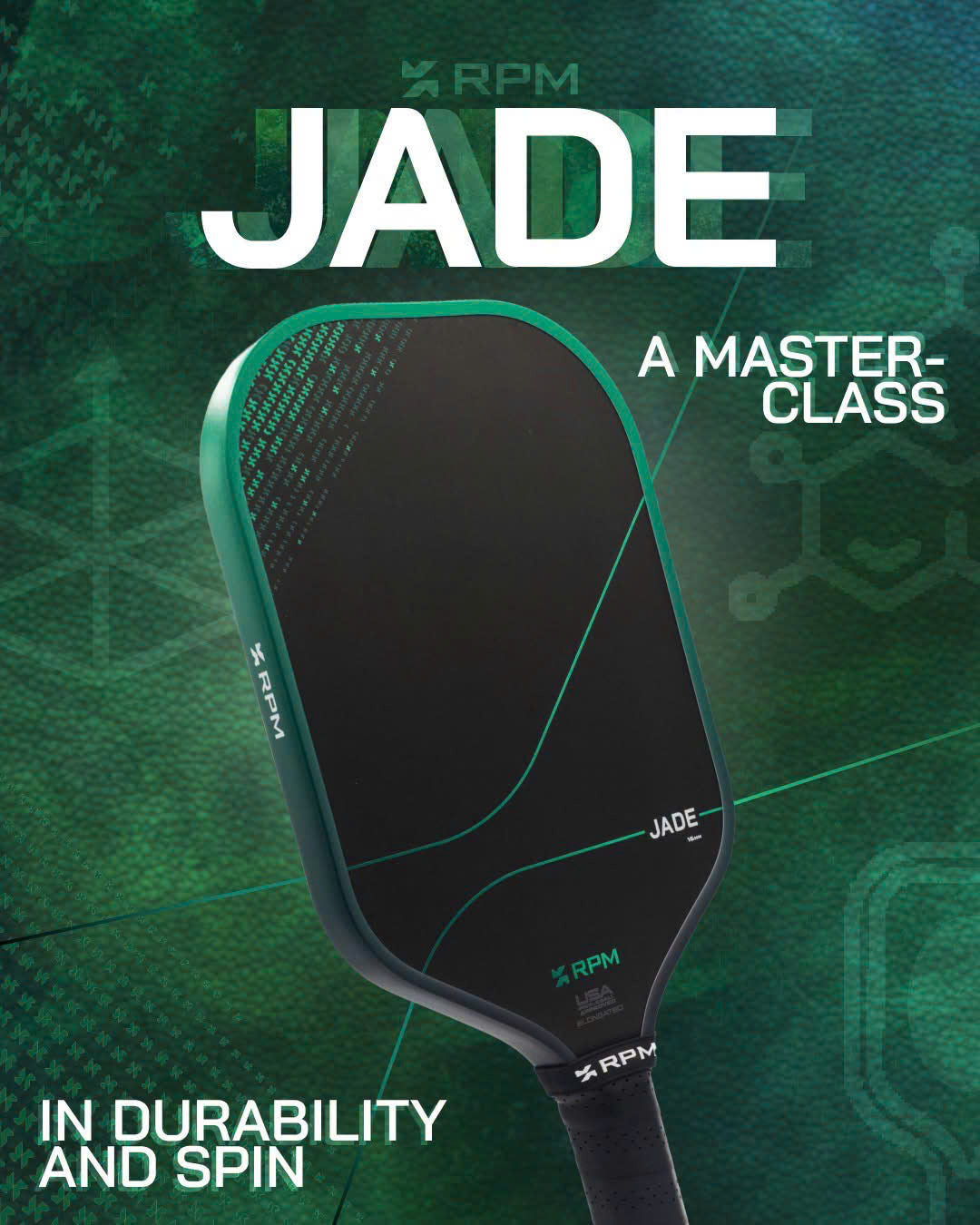 RPM Jade 16mm Pickleball Paddle
