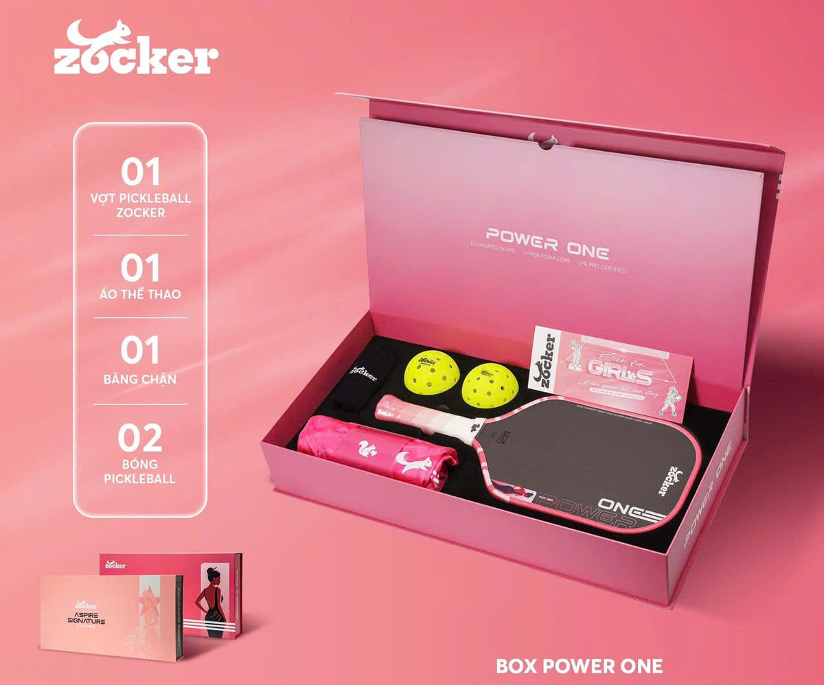 Vợt Pickleball Zocker POWER ONE For Her (Box Edition)