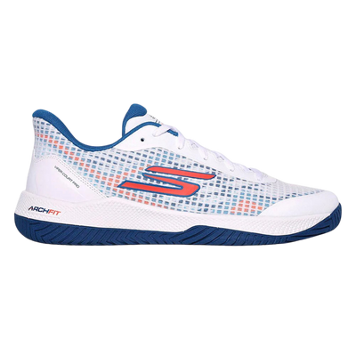 Giày Pickleball Sketcher GO Pickleball Viper Court Pro (Trắng Xanh)