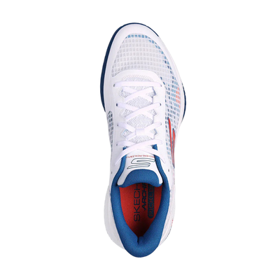 Giày Pickleball Sketcher GO Pickleball Viper Court Pro (Trắng Xanh)