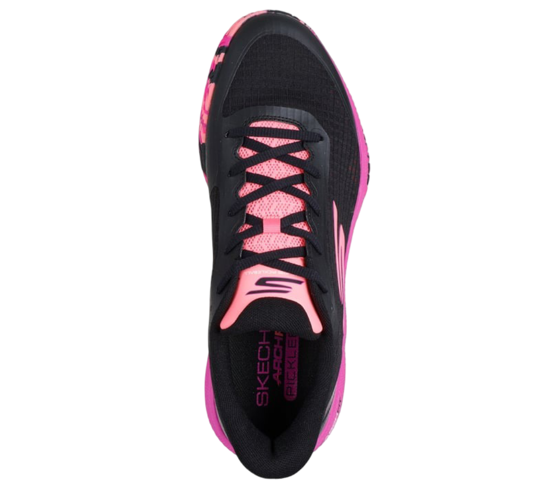 Giày Pickleball Sketcher GO Pickleball Viper Court Pro (Hồng Đen)