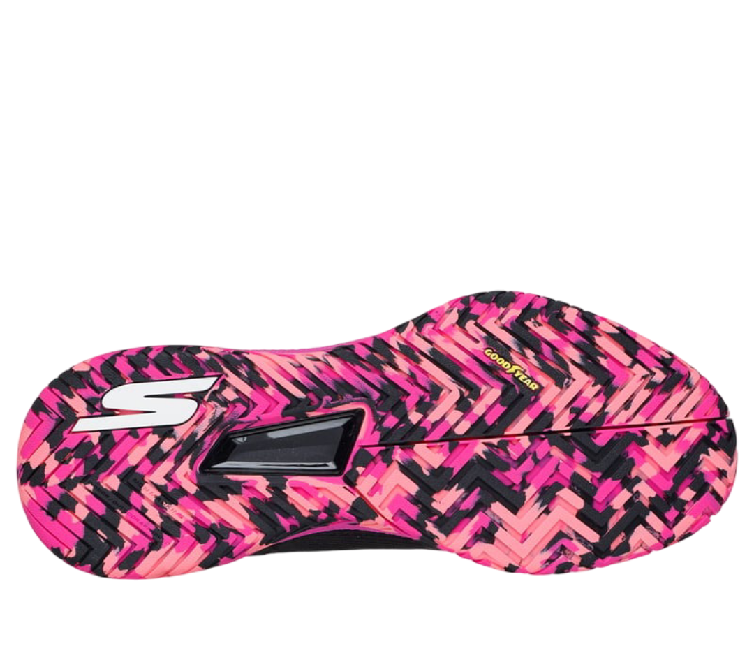 Giày Pickleball Sketcher GO Pickleball Viper Court Pro (Hồng Đen)