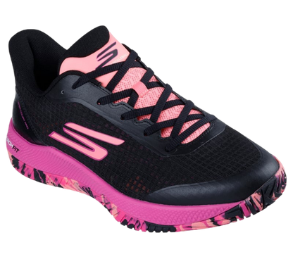 Giày Pickleball Sketcher GO Pickleball Viper Court Pro (Hồng Đen)