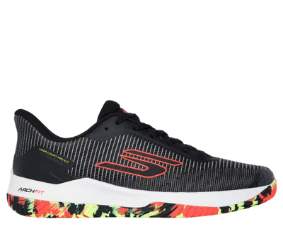 Sketcher GO Pickleball Viper Court Pro 2.0 Pickleball Shoes (Black Orange)