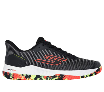 Sketcher GO Pickleball Viper Court Pro 2.0 Pickleball Shoes (Black Orange)