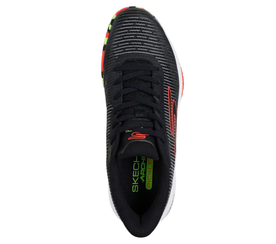 Sketcher GO Pickleball Viper Court Pro 2.0 Pickleball Shoes (Black Orange)