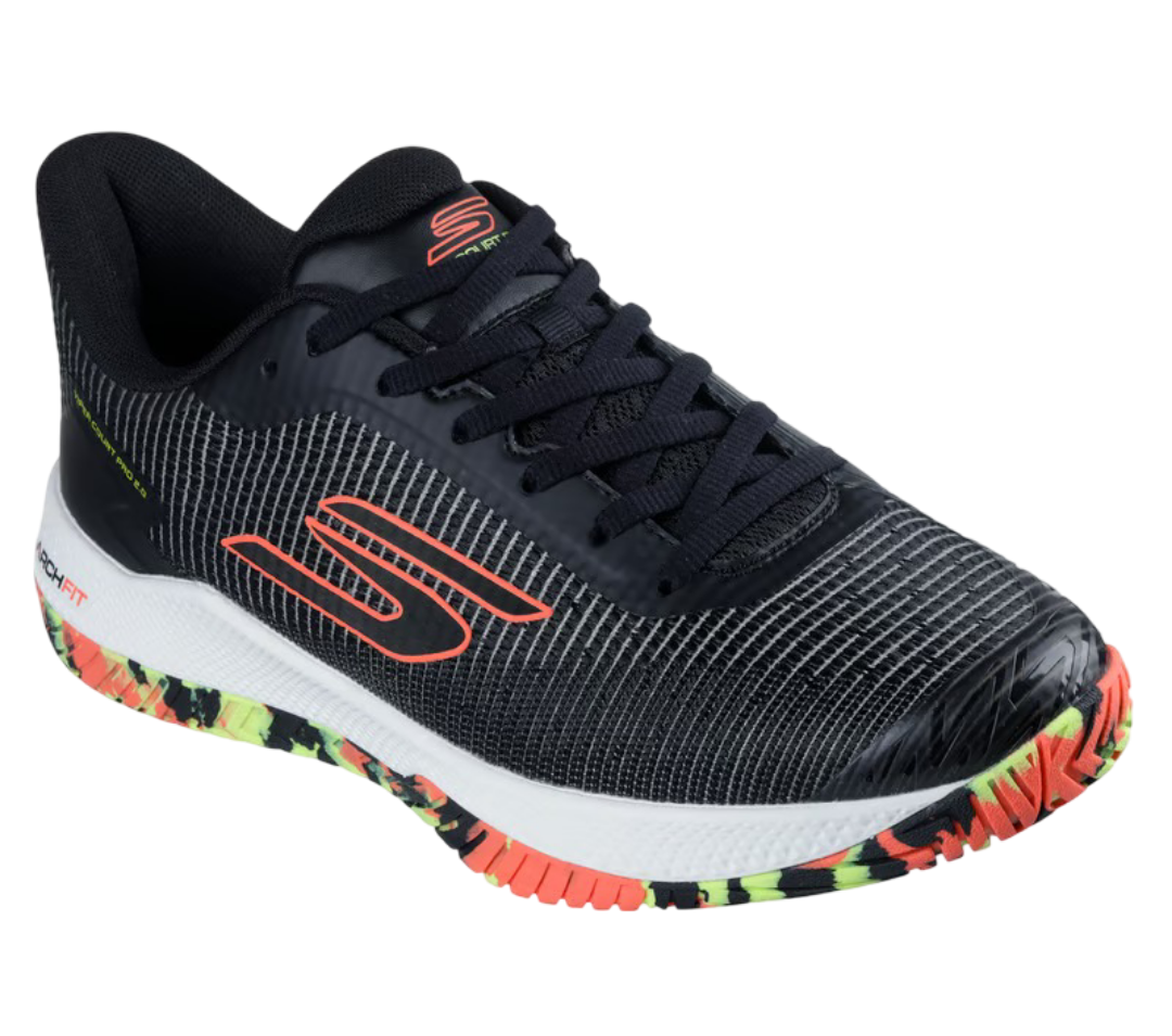 Giày Pickleball Sketcher GO Pickleball Viper Court Pro 2.0 (Đen Cam)