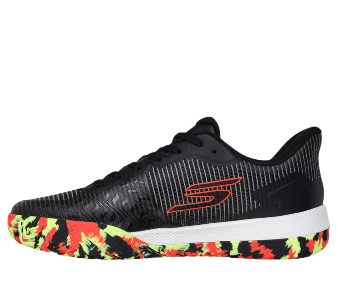 Sketcher GO Pickleball Viper Court Pro 2.0 Pickleball Shoes (Black Orange)