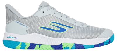 Sketcher GO Pickleball Viper Court Pro 2.0 Pickleball Shoes (Light Blue Grey)