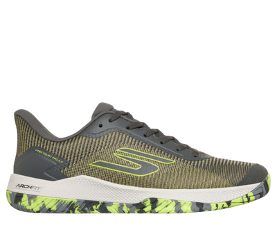 Sketchers GO Pickleball Viper Court Pro 2.0 Pickleball Shoes (Yellow Gray)