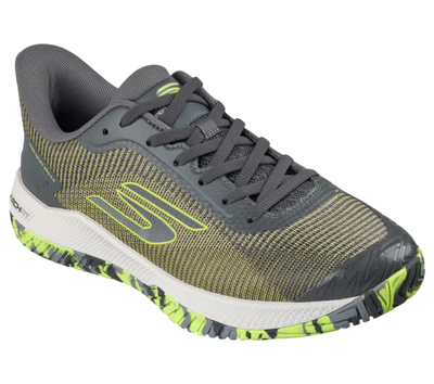 Sketchers GO Pickleball Viper Court Pro 2.0 Pickleball Shoes (Yellow Gray)