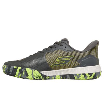 Sketchers GO Pickleball Viper Court Pro 2.0 Pickleball Shoes (Yellow Gray)