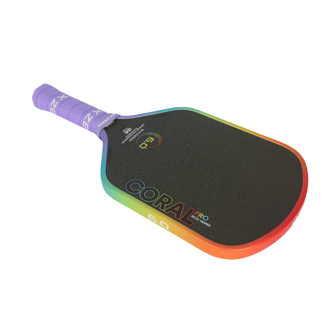 Vợt Pickleball Six Zero Coral Rainbow Pro