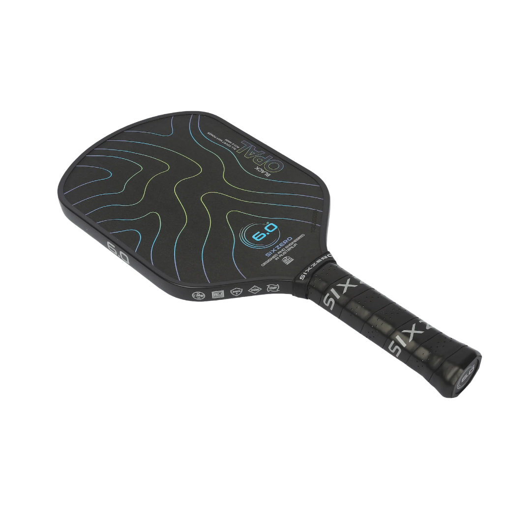 Pickleball Paddle Six Zero Black Opal All Court Max Power RCD-E