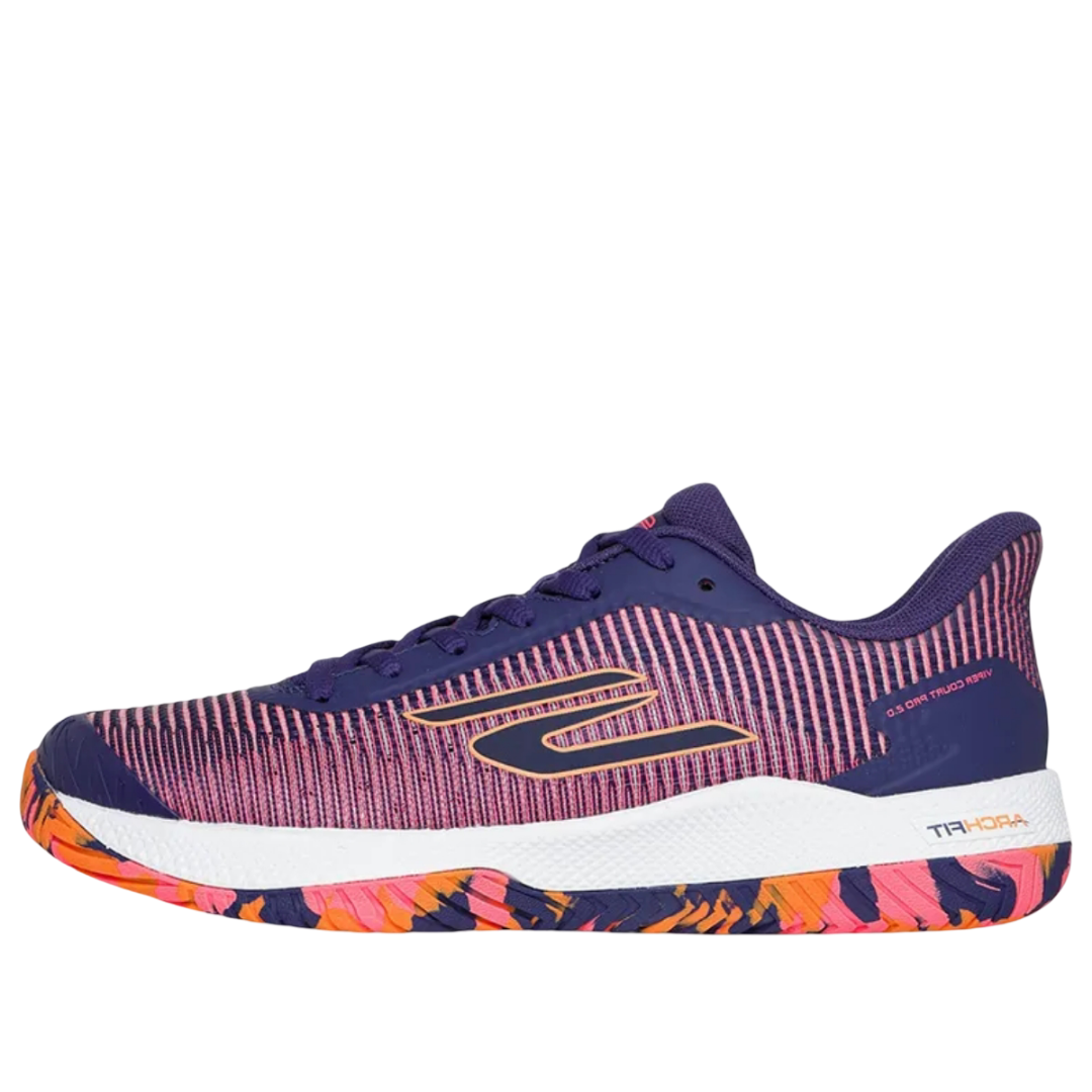 Sketcher GO Pickleball Viper Court Pro 2.0 Pickleball Shoes (Pink Purple)