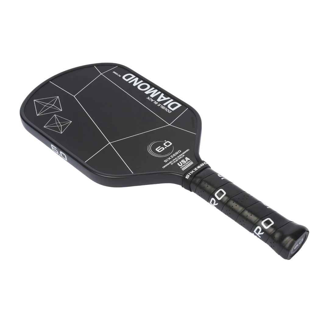 Vợt Pickleball Six Zero Double Black Diamond Control - 15 mm Elongated