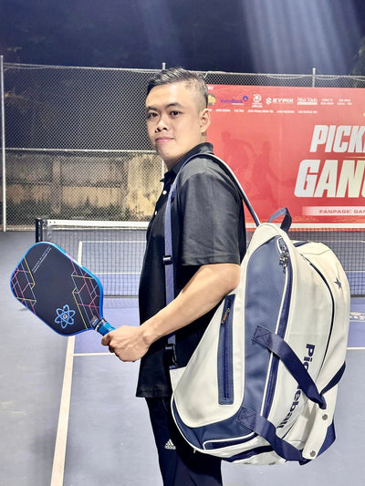 Pickleball Deluxe Backpack (White/Black)
