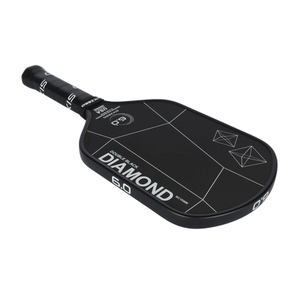 Vợt Pickleball Six Zero Double Black Diamond Control - 15 mm Elongated