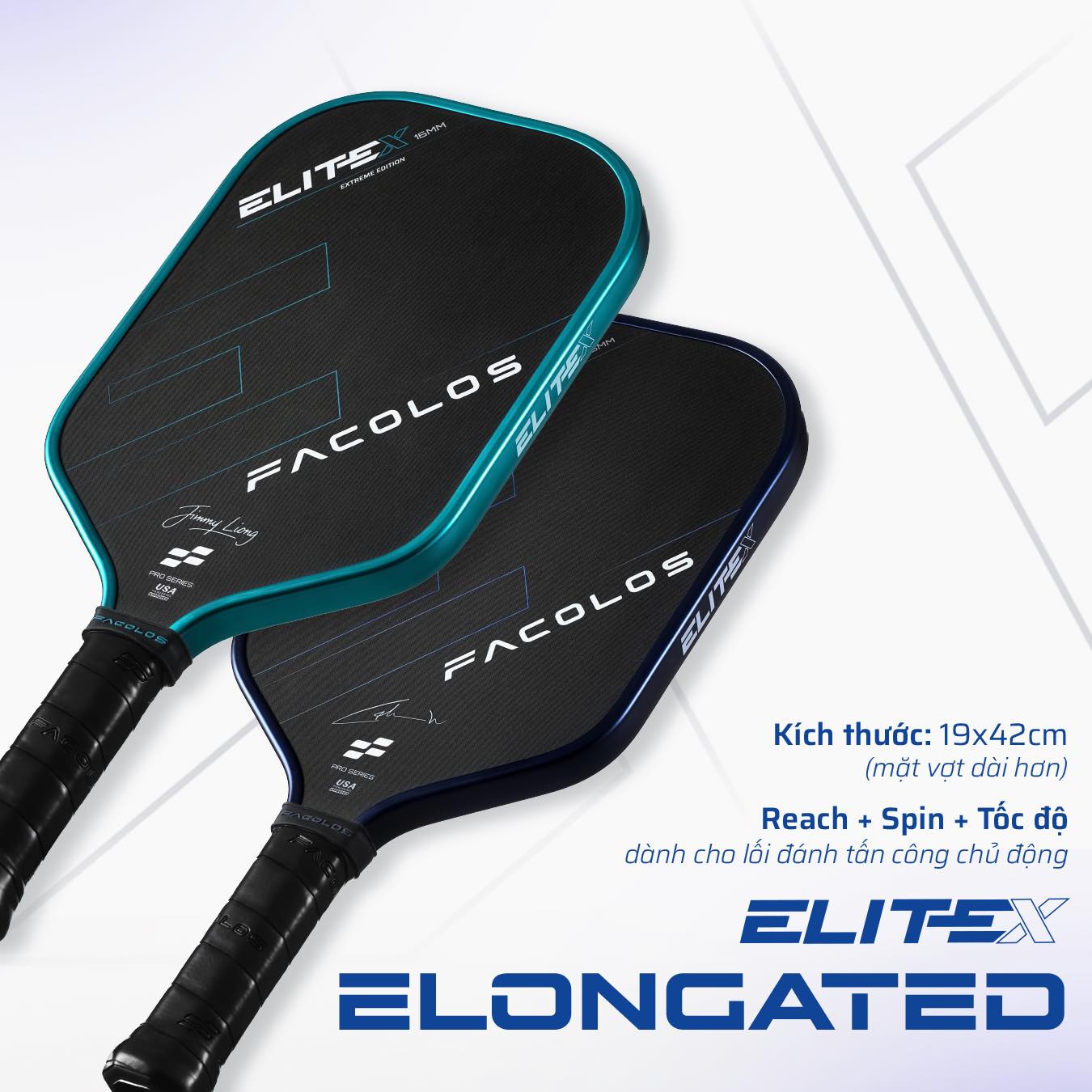 Vợt Pickleball Facolos Elite X Signature Edition