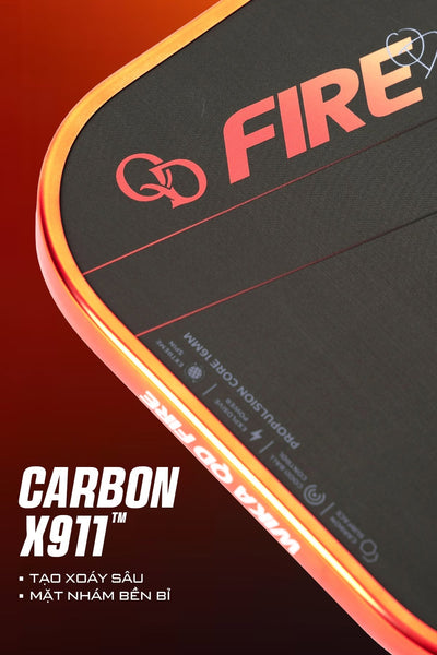 Wika Sports Quang Duong Fire Metallic Edition Pickleball Paddle