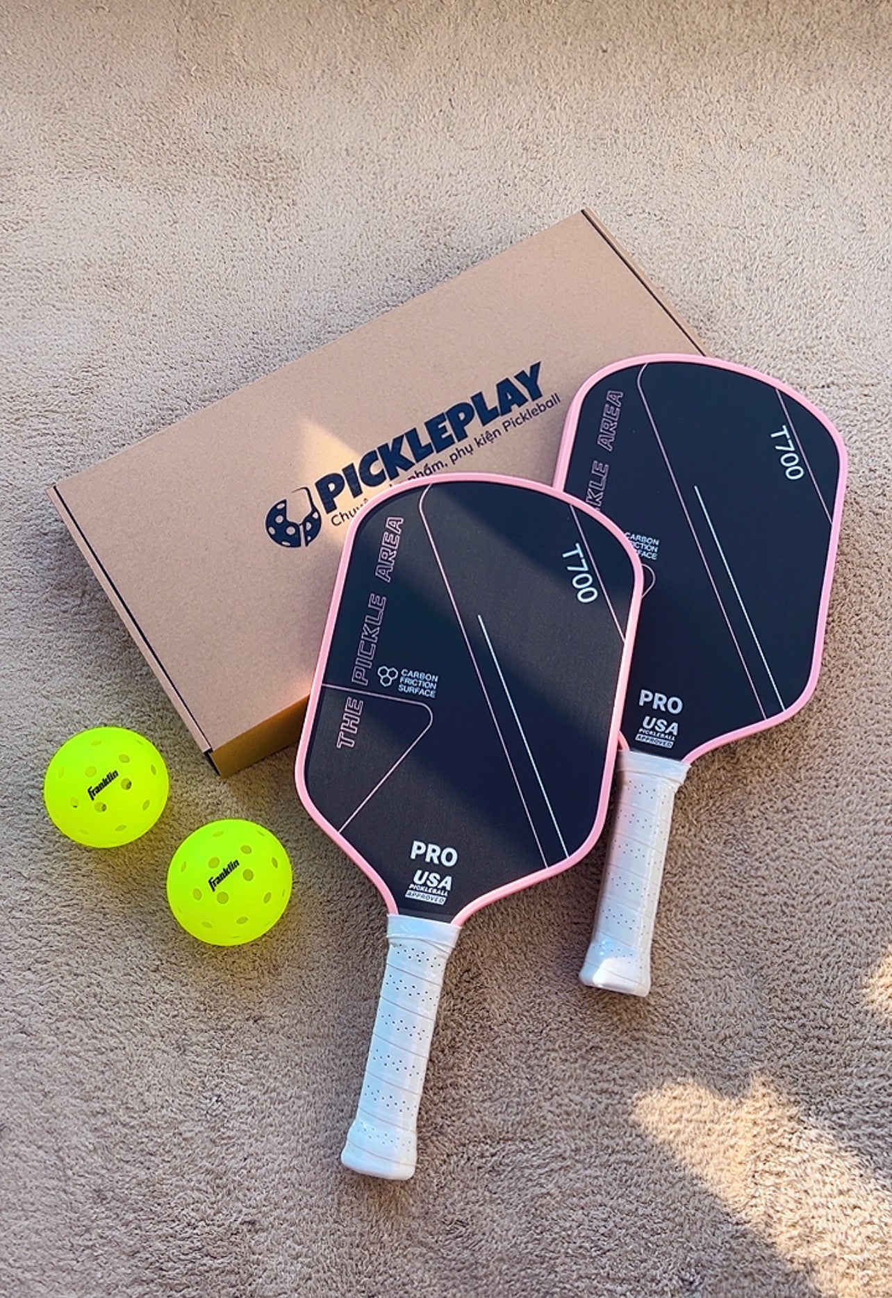 Vợt Pickleball Carbon T700 Pink Edition