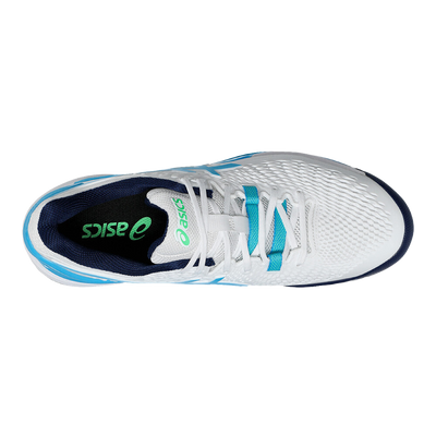 Giày Pickleball Gel - Resolution 9 White / Digital Aqua (Unisex)