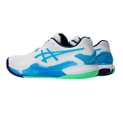 Giày Pickleball Gel - Resolution 9 White / Digital Aqua (Unisex)