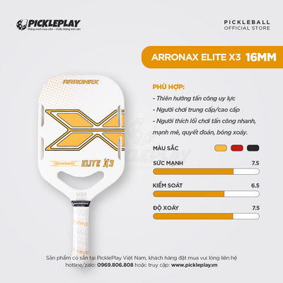 Arronax Elite X3 Pickleball Paddle 