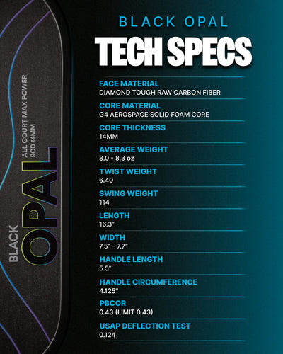 Vợt Pickleball Six Zero Black Opal - Phiên bản Tết 2026