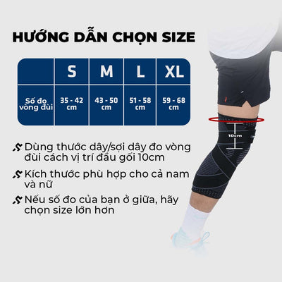 Băng hỗ trợ bó đầu gối Pickleball Spinnix Virex