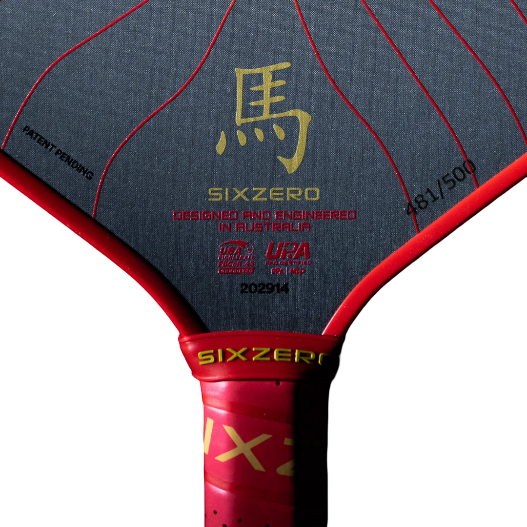 Nhân Đỗ Vợt Pickleball Six Zero Black Opal - Phiên bản Ngựa 2026