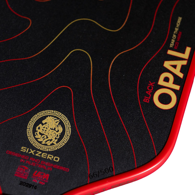 Vợt Pickleball Six Zero Black Opal - Phiên bản Ngựa 2026