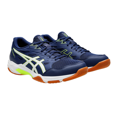 Pickleball Shoes Asics Gel-Rocket 11 Blue Expense / Safety Yellow (For Men)