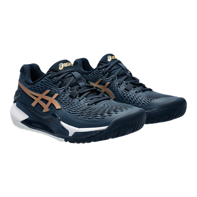 Giày Pickleball Gel-Resolution 9 French Blue / Pure Gold (Unisex)